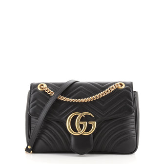 Gucci GG Marmont Flap Bag Matelasse Leather Medium
