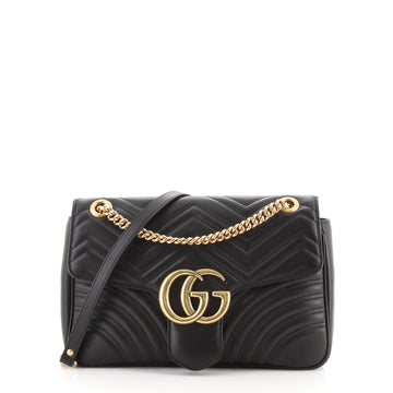 Gucci GG Marmont Flap Bag Matelasse Leather Medium