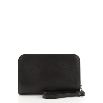Louis Vuitton Pochette Baikal Clutch Taiga Leather