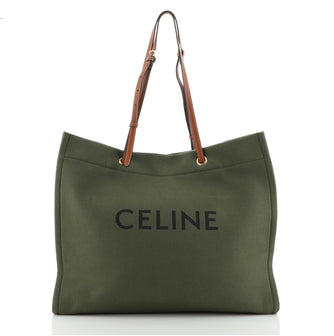 Celine Squared Cabas Tote Canvas