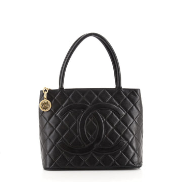 Chanel Medallion Tote Quilted Caviar