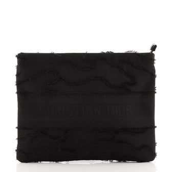 Christian Dior DiorDouble Zip Pouch Camouflage Canvas Medium