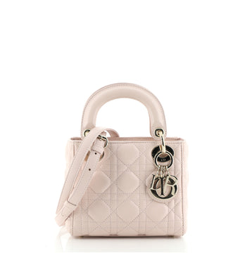 Christian Dior Lady Dior Bag Cannage Quilt Lambskin Mini