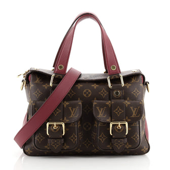 Louis Vuitton Manhattan NM Handbag Monogram Canvas with Leather