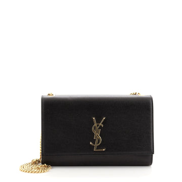 Saint Laurent Classic Monogram Crossbody Bag Grainy Leather Medium