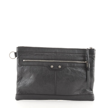 Balenciaga Classic City Clip Pouch Leather Medium