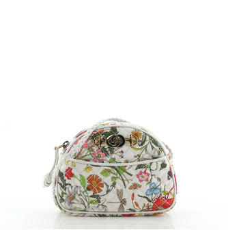 Gucci Trapuntata Camera Shoulder Bag Quilted Flora Canvas	 Mini