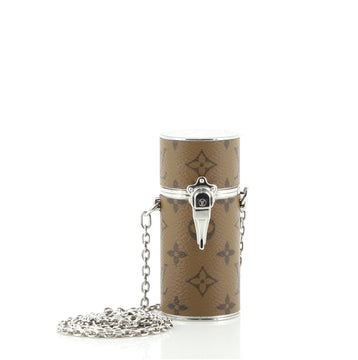 Louis Vuitton Lipstick Case on Chain Reverse Monogram Canvas