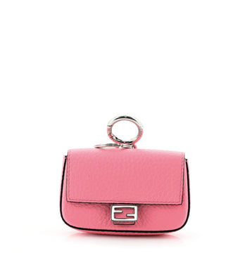 Fendi Baguette Bag Charm Leather Micro