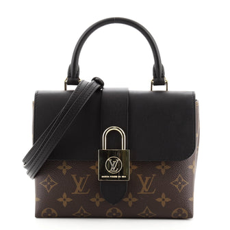 Louis Vuitton Locky Handbag Monogram Canvas with Leather BB
