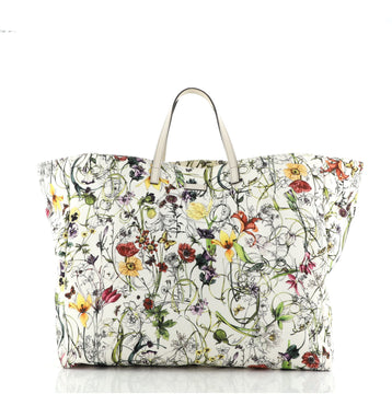 Gucci Open Tote Flora Canvas Large