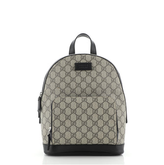 Gucci Zip Pocket Backpack GG Coated Canvas Small
