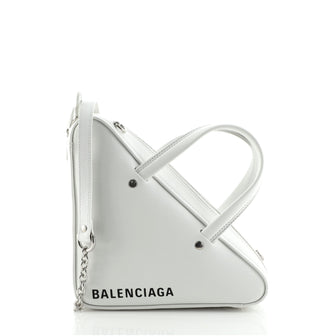Balenciaga Chain Triangle Duffle Bag Leather XS