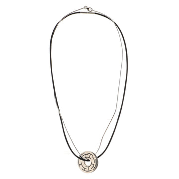 Hermes Cible Labyrinthe H Rythme Pendant Necklace Metal