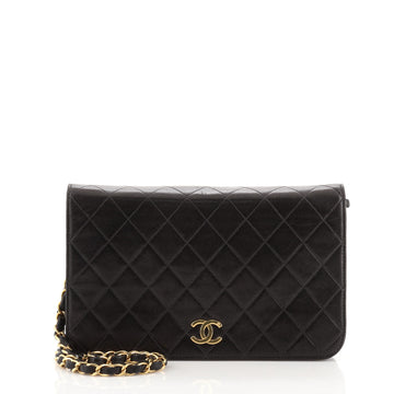 Chanel Vintage Full Flap Bag Quilted Lambskin Medium