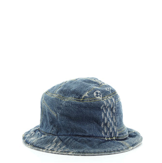 Louis Vuitton Nigo Sun Hat Limited Edition Giant Damier and Monogram Denim