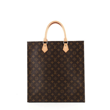 Louis Vuitton Sac Plat Handbag Monogram Canvas GM