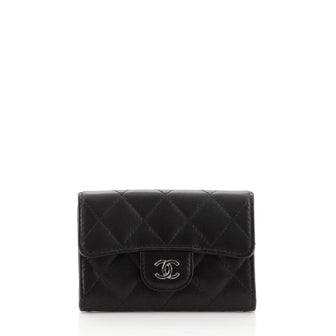 Chanel Classic Flap Card Case Quilted Lambskin