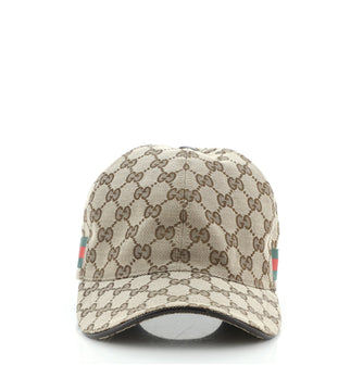 Gucci Web Baseball Cap GG Canvas