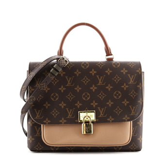Louis Vuitton Marignan Handbag Monogram Canvas with Leather