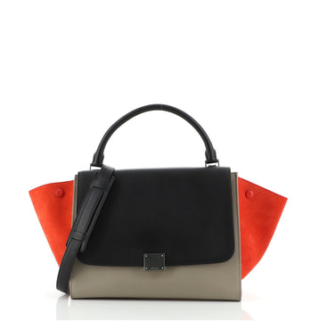 Celine Tricolor Trapeze Bag Leather Small
