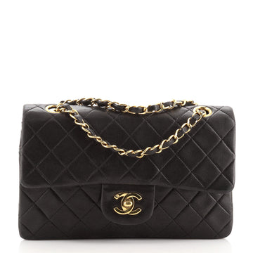 Chanel Vintage Classic Double Flap Bag Quilted Lambskin Small