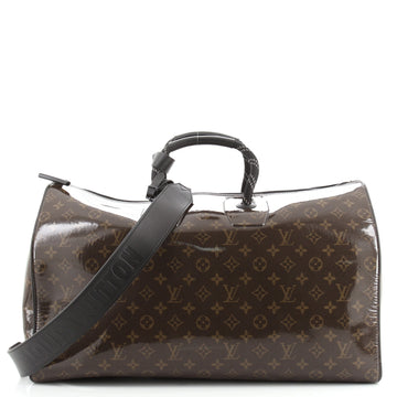 Louis Vuitton Keepall Bandouliere Bag Limited Edition Monogram Glaze Canvas 50