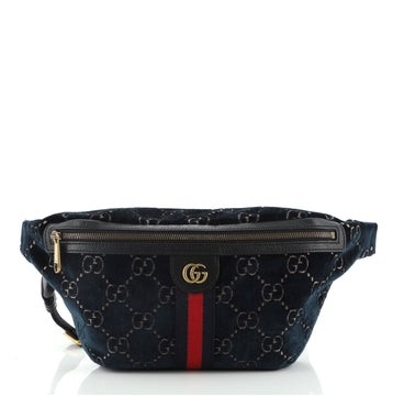 Gucci Ophidia Zip Belt Bag GG Velvet