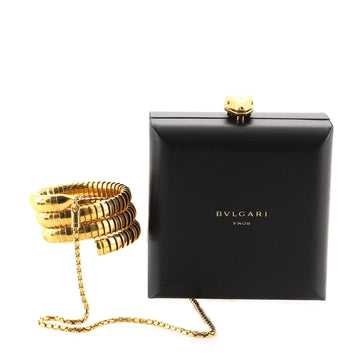 Bvlgari Alexander Wang Minaudiere with Serpenti Tubogas Wristband Leather and Gold Plated Brass