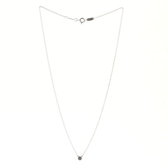 Tiffany & Co. Elsa Peretti Color By The Yard Pendant Necklace Sterling Silver with Tanzanite .07CT