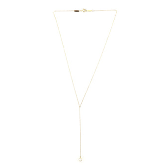 Tiffany & Co. Elsa Peretti Diamonds By The Yard Lariat Necklace 18K Yellow Gold and Diamond .19CT
