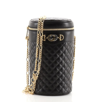 Gucci Zumi Cylindrical Belt Bag Quilted Leather