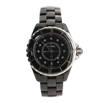 Chanel J12 Quartz Watch Ceramic and Stainless Steel with Diamond Markers 33