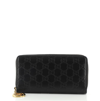 Gucci Icon Zip Around Wallet Guccissima Leather