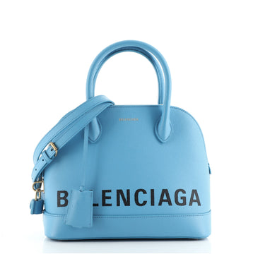 Balenciaga Logo Ville Bag Leather Small