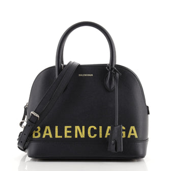 Balenciaga Logo Ville Bag Leather Small