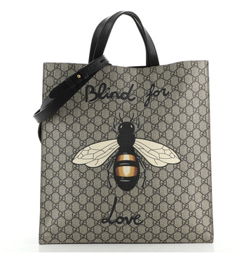 Gucci Convertible Soft Open Tote Printed GG Coated Canvas Tall