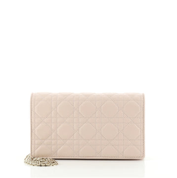 Christian Dior Lady Dior Chain Pouch Cannage Quilt Lambskin