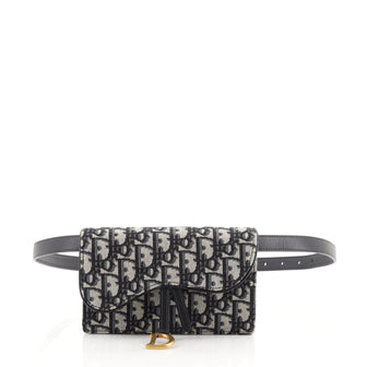 Christian Dior Saddle Rectangular Belt Bag Oblique Canvas