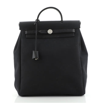 Hermes Herbag A Dos Backpack Toile