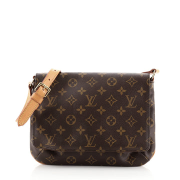 Louis Vuitton Musette Tango Handbag Monogram Canvas
