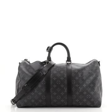 Louis Vuitton Keepall Bandouliere Bag Monogram Eclipse Canvas 45