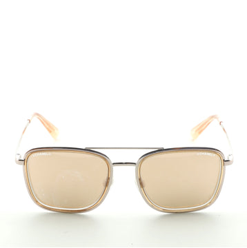 Chanel Square Aviator Sunglasses Metal