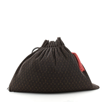 Louis Vuitton Explorer Shoulder Bag Pleated Monogram Canvas GM