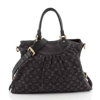 Louis Vuitton Neo Cabby Handbag Denim GM