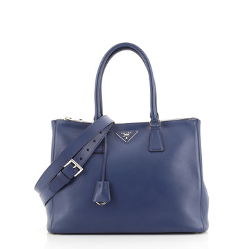 Prada Galleria Double Zip Tote City Calfskin Medium