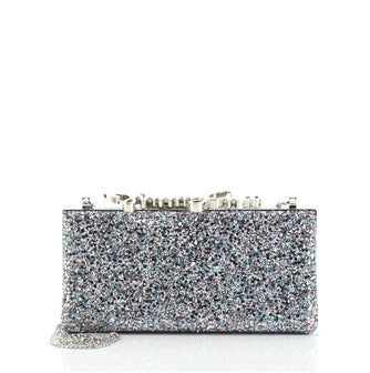 Jimmy Choo Celeste S Box Clutch Glitter Fabric