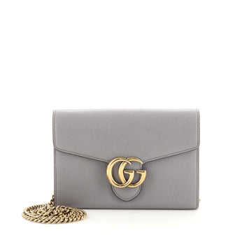 Gucci GG Marmont Chain Wallet Leather Mini