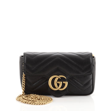 Gucci GG Marmont Flap Bag Matelasse Leather Super Mini