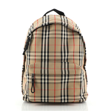 Burberry Jett Backpack Vintage Check Canvas Medium